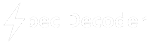 Specdecoder desktop site logo
